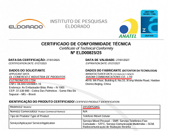 POCO F7 é certificado na Anatel