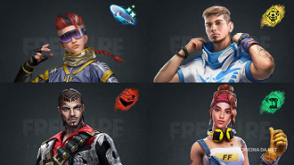 Xtrema, Shani, Luqueta e Antonio foram modificados. Imagem: Garena/Reprodução