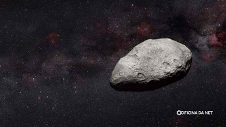 Representação do asteroide 2024 YR4. Imagem: Reprodução