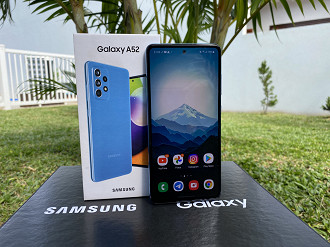 Galaxy A52 5G não recebe mais atualizações de sistema, apenas de segurança. Fonte: Oficina da Net