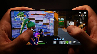 O Fortnite desbloqueia agora a opção 90 frames, e eu testei com os gráficos no máximo.