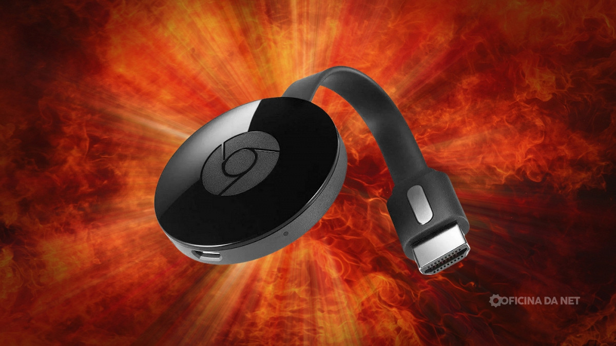 Google pede desculpas por falha nos Chromecasts. Imagem: Oficina da Net