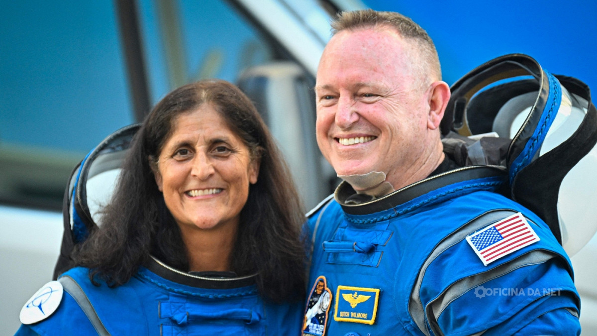 Astronautas Butch Wilmore e Suni Williams estão perto de voltar para casa. Imagem: Reprodução