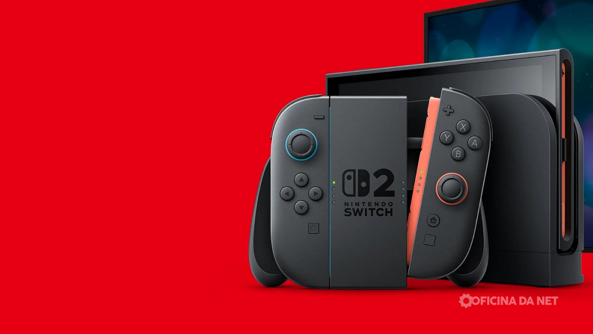 Nintendo Switch 2 vai ser lançado em 15 de maio. Imagem: Oficina da Net