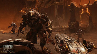 Doom: The Dark Ages está programado para ser lançado no dia 15 de maio. Imagem: Reprodução