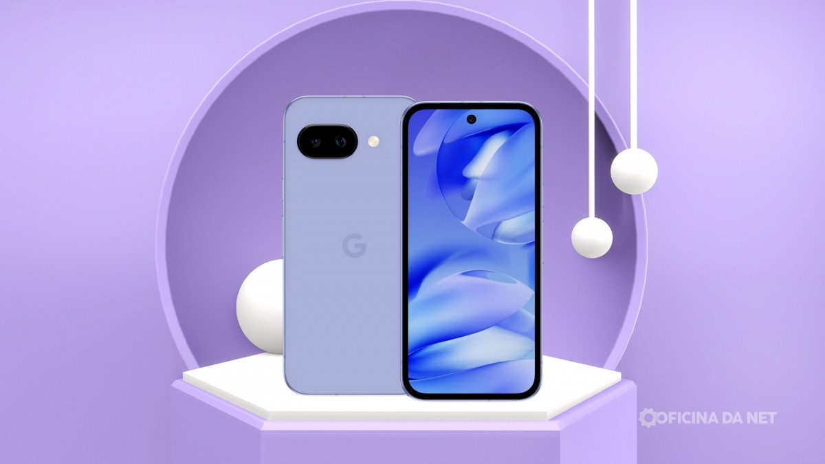 Pixel 9a tem tela de 120 Hz e chip Tensor G4. Imagem: Oficina da Net