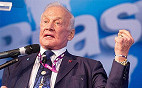 Buzz Aldrin astrounauta que inspirou Toy Story palestrou na Campus Party