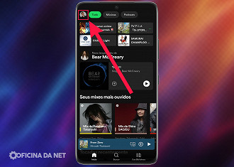 Passo 1 de: Como ver o histórico de músicas reproduzidas no Spotify (Android e iOS)