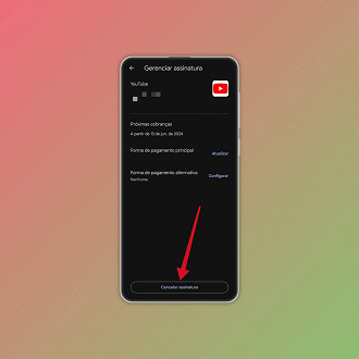 Passo 8 de: Como cancelar a assinatura do YouTube Premium no Android