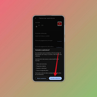 Passo 10 de: Como cancelar a assinatura do YouTube Premium no Android