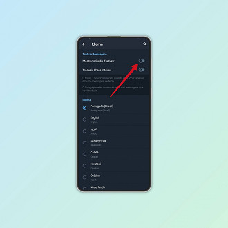 Passo 4 de: Como ativar a tradução de mensagens no Telegram