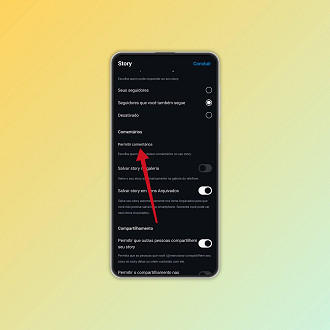 Passo 4 de: Como desativar comentários nos Stories do Instagram