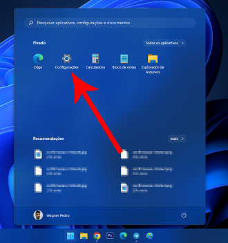 Passo 1 de: Como desativar anúncios no menu Iniciar do Windows 11