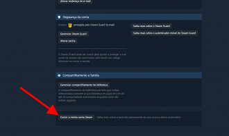 Passo 4 de: Como excluir uma conta da Steam