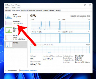 Passo 3 de: Como descobrir a memória RAM do PC com Windows 11