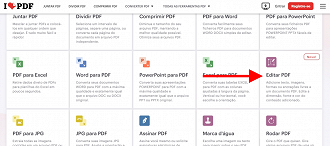 Passo 2 de: Como editar um PDF sem baixar nada