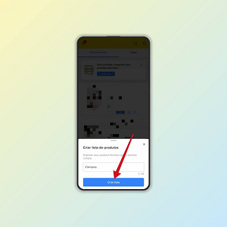 Passo 5 de: Como criar uma lista de produtos no Mercado Livre (celular)