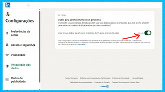 Passo 4 de: Como impedir que seus dados sejam usados no LinkedIn?