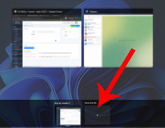 Passo 2 de: Como criar áreas de trabalho no Windows 11