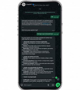 Passo 3 de: Como usar o ChatGPT no WhatsApp